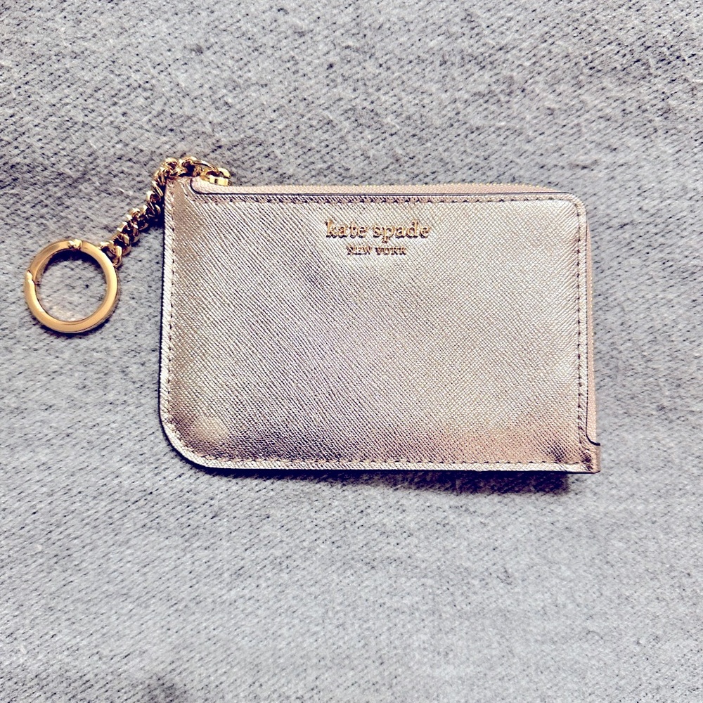Kate Spade Metallic Gold Key Pouch